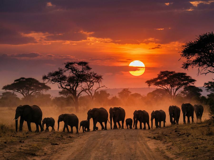 海角社区非洲野生动物视频 非洲象群迁徙视频教程